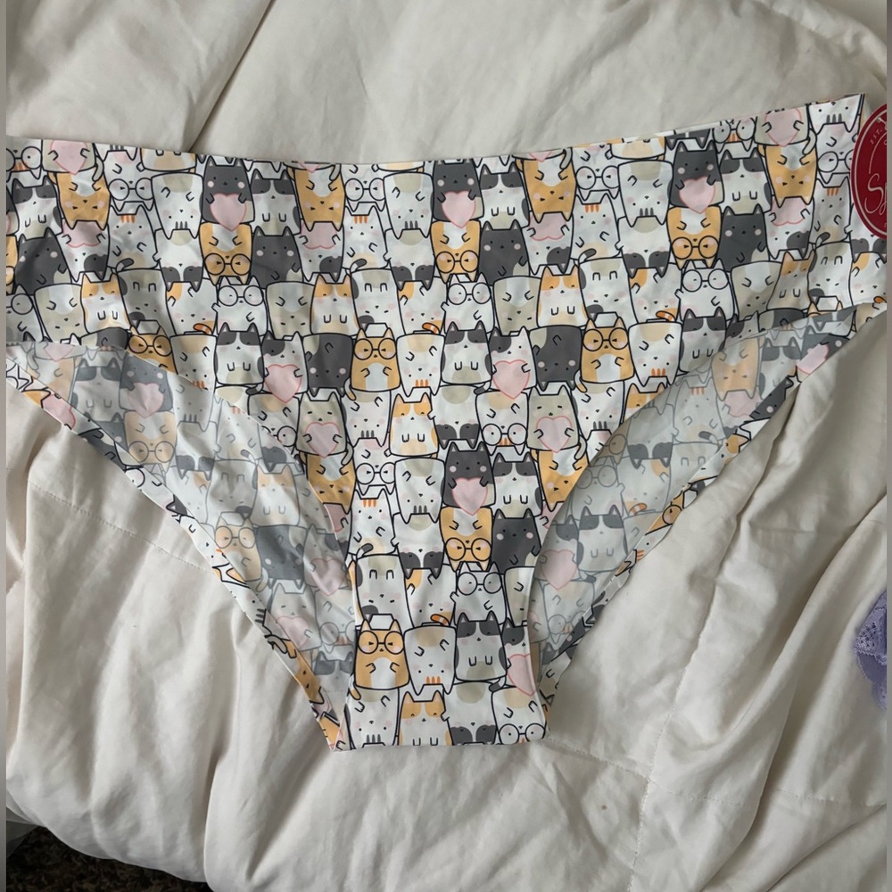 Splendies CRAZY CAT LADY  Cat Print BIKINI NWT 2X
